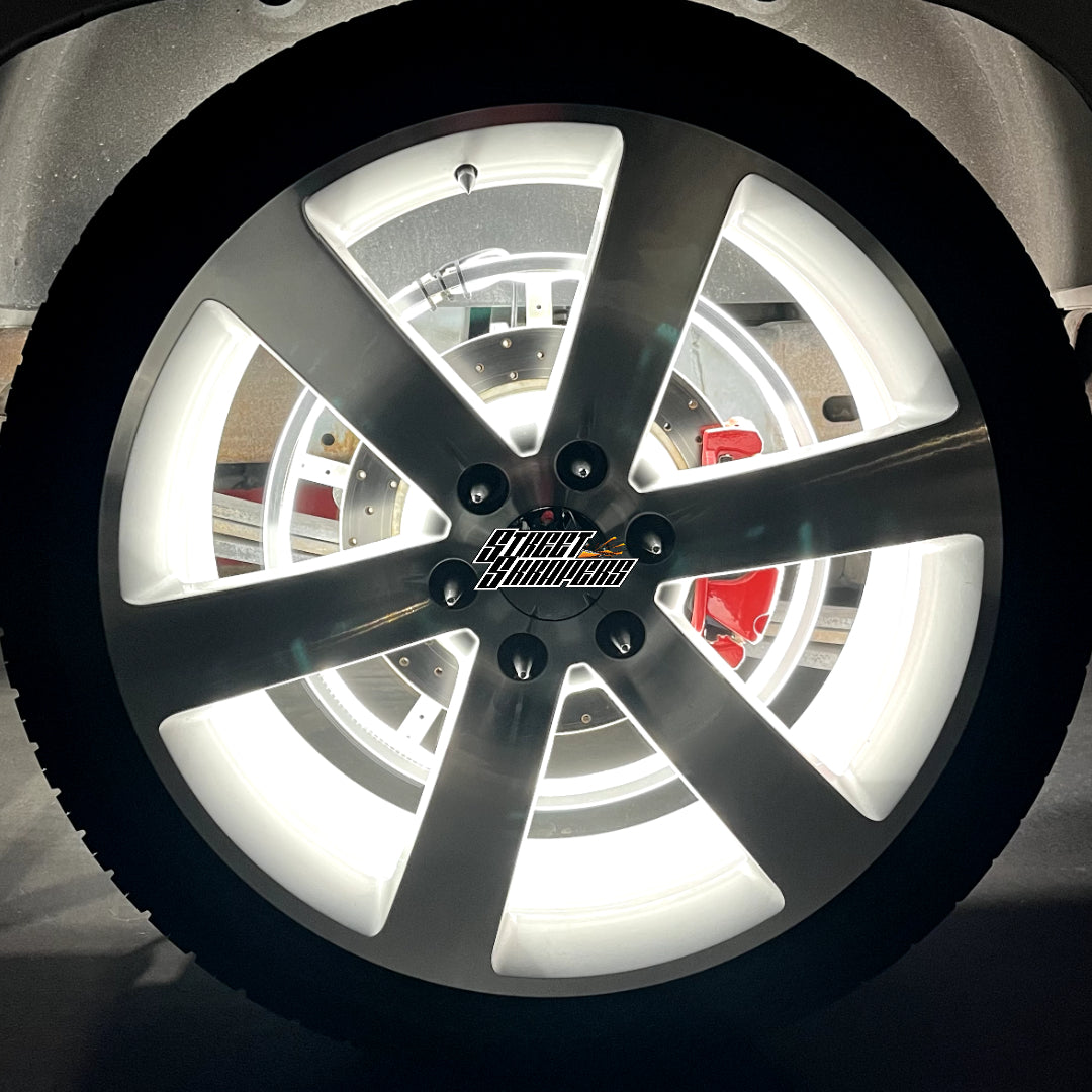 10 Row Pure White Wheel Lights