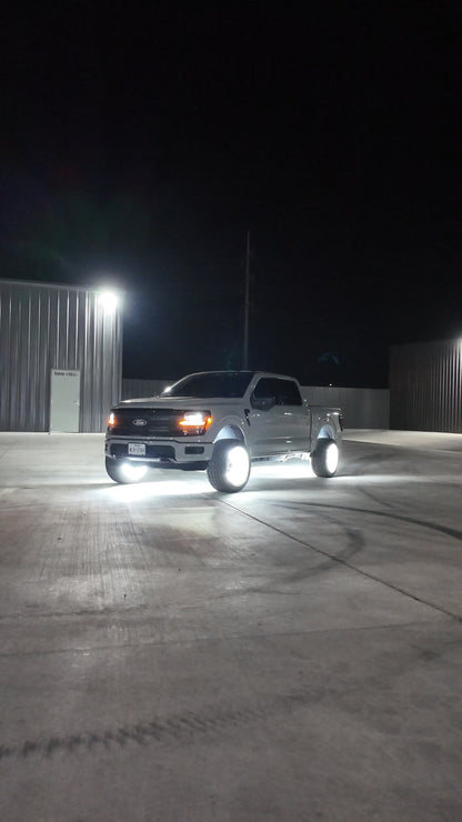 10 Row Pure White Wheel Lights