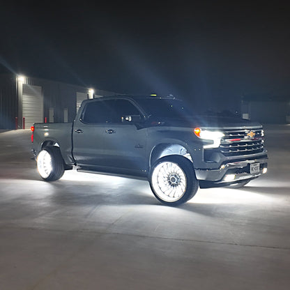 5 Row Pure White Wheel Lights