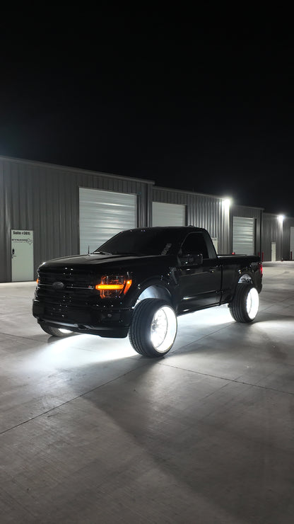 10 Row Pure White Wheel Lights